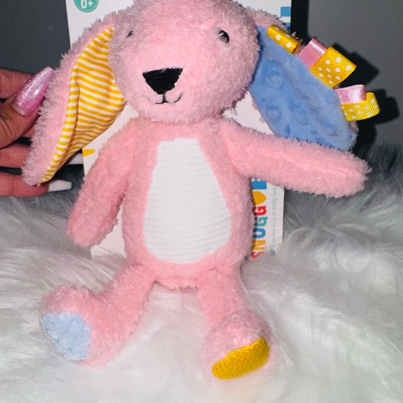 Just in time for Easter,  🐰🐇🐣 Pink Plush Bunny with Ribbon Ears - Picture 2 of 6